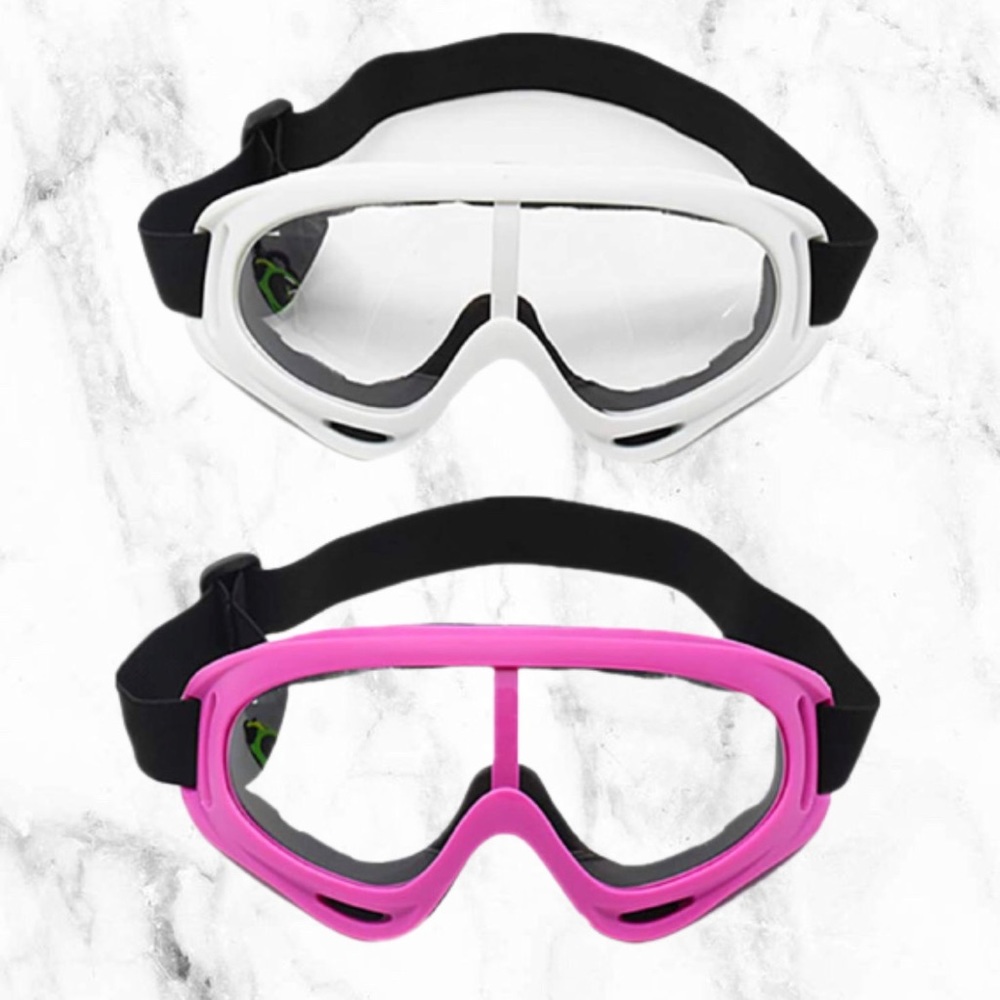 2pcs Motorcycle Goggles, Dirt Bike ATV Goggles, Anti-UV Adjustable, Riding Offro